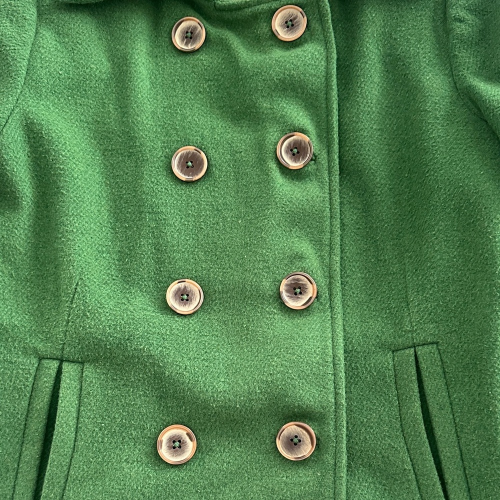 Cabi Clover Green Pea Coat- Size 4 - Picture 4 of 8
